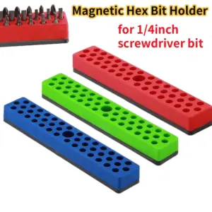 organizador magnético brocas hexagonais 43 furos