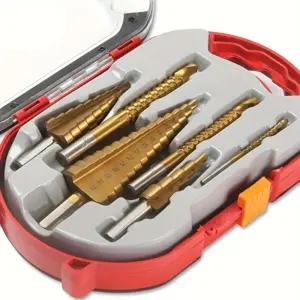 Conjunto de Brocas Escalonadas 6 Peças Cortador de Metal 4-20 4-12 3-12mm
