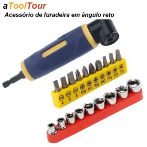 adaptador de broca ângulo reto 90 graus