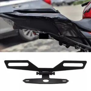 suporte placa moto dobrável universal