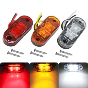 lâmpada marcador lateral led 12-24v caminhão