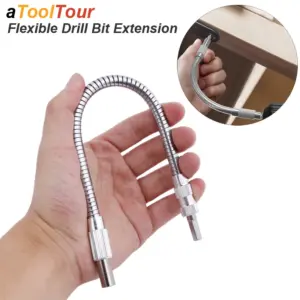 Extensão flexível para chave de fenda elétrica, haste hexagonal