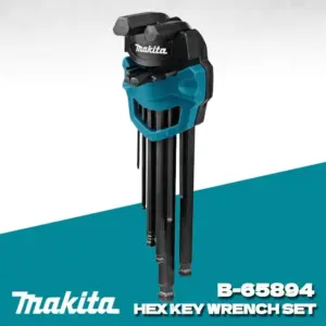 conjunto chave hexagonal makita 9 peças