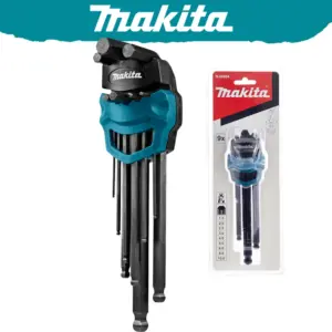 jogo chave hexagonal allen makita 9 peças