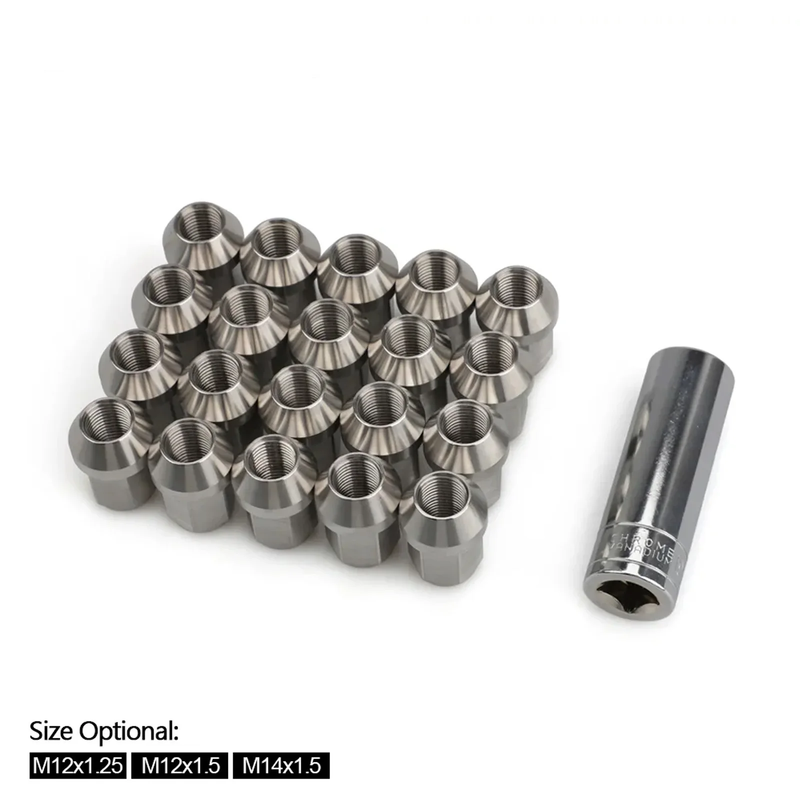 kit 20 porcas de roda m12x1.5 m14x1.5