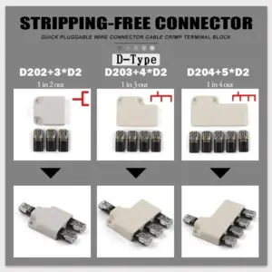 conector divisor de fio 22-18awg
