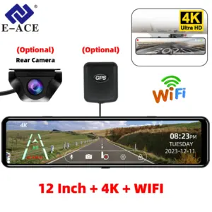 dvr espelho retrovisor 4k