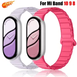 pulseira magnética silicone mi band 10