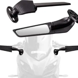 espelho retrovisor motocicleta asa de vento