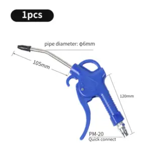 pistola de ar comprimido soprador bico curvado