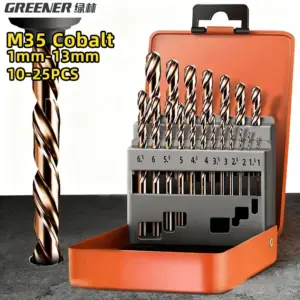 conjunto brocas helicoidais aço rápido cobalto m35