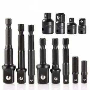 kit adaptadores soquetes impacto 1/4 furadeira