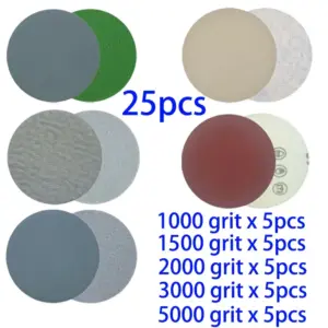 kit lixa d'água 5 polegadas 125mm