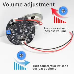 alarme de ré voz personalizável 6-35v
