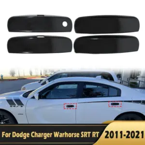 capa maçaneta dodge charger 2011-2021 preto brilhante