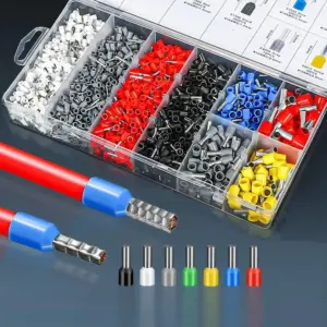 kit terminais isolados crimpagem