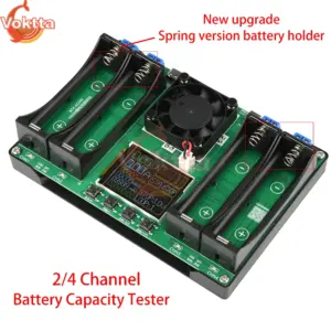 testador de bateria 18650 4 canais