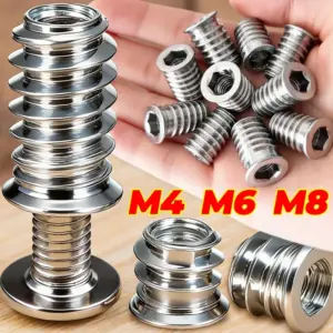 porca de inserção sextavada m4 m6 m8