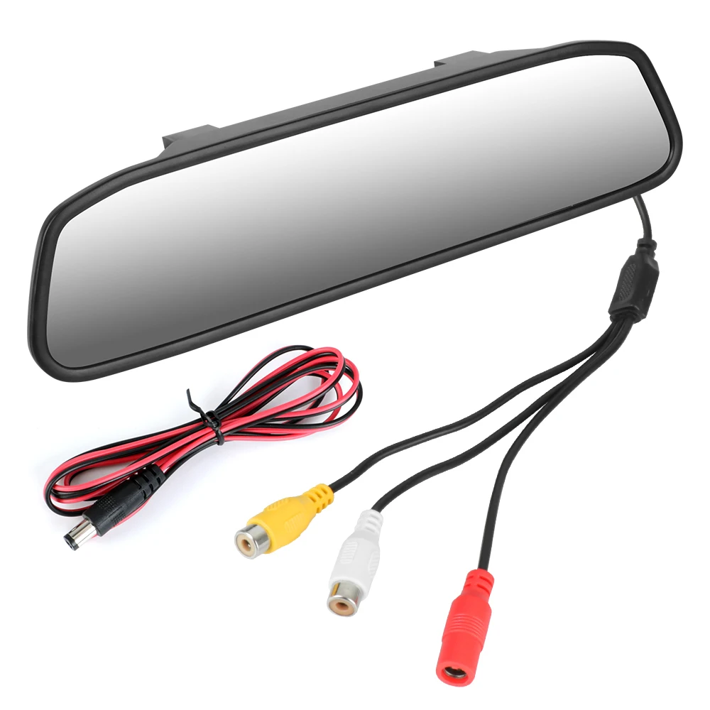 Monitor retrovisor 4.3 polegadas TFT LCD universal 12V-24V - Imagem 2