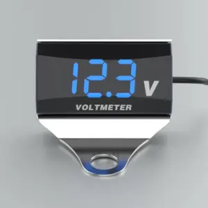voltímetro digital led motocicleta