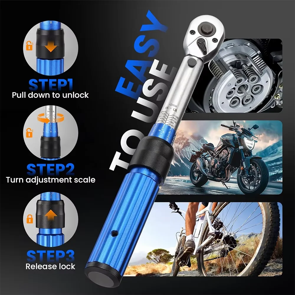 Chave de Torque 1/4 Pol. 2-24 N.m para Bicicleta - Imagem 2