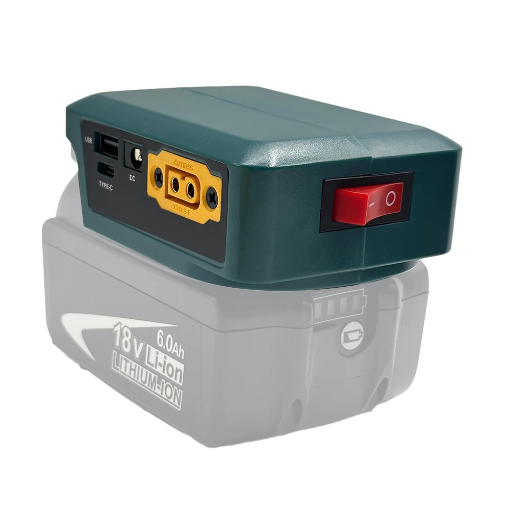 Adaptador de bateria Makita DeWalt Milwaukee com display digital - Imagem 4