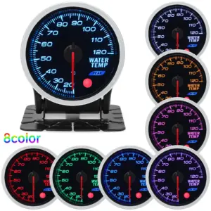 manômetro de óleo 52mm 8 cores