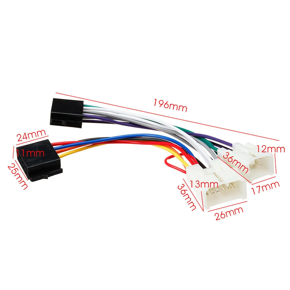 Chicote Adaptador ISO Rádio para Toyota Camry Corolla RAV4 Yaris - Imagem 6