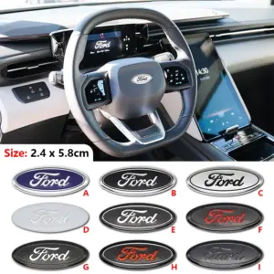 adesivo de volante 58x22mm ford