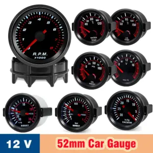 manômetro turbo boost 52mm 12v