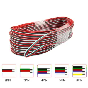 cabo extensão led 22awg 2 pinos