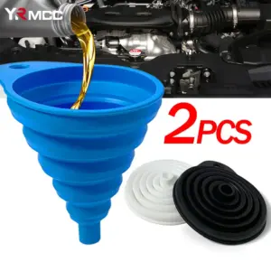 funil dobrável silicone automotivo