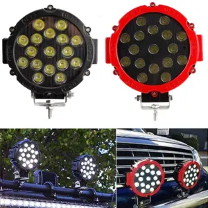lâmpada de trabalho led 51w 6000k