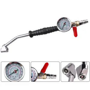 inflador de pneus com manômetro 220psi