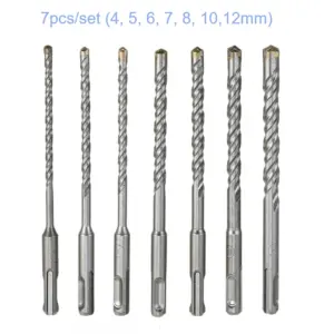 conjunto brocas sds plus concreto