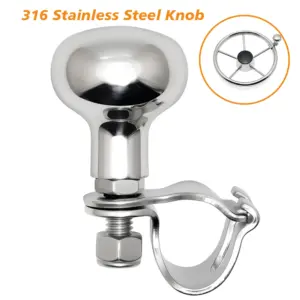 botão giratório volante inox