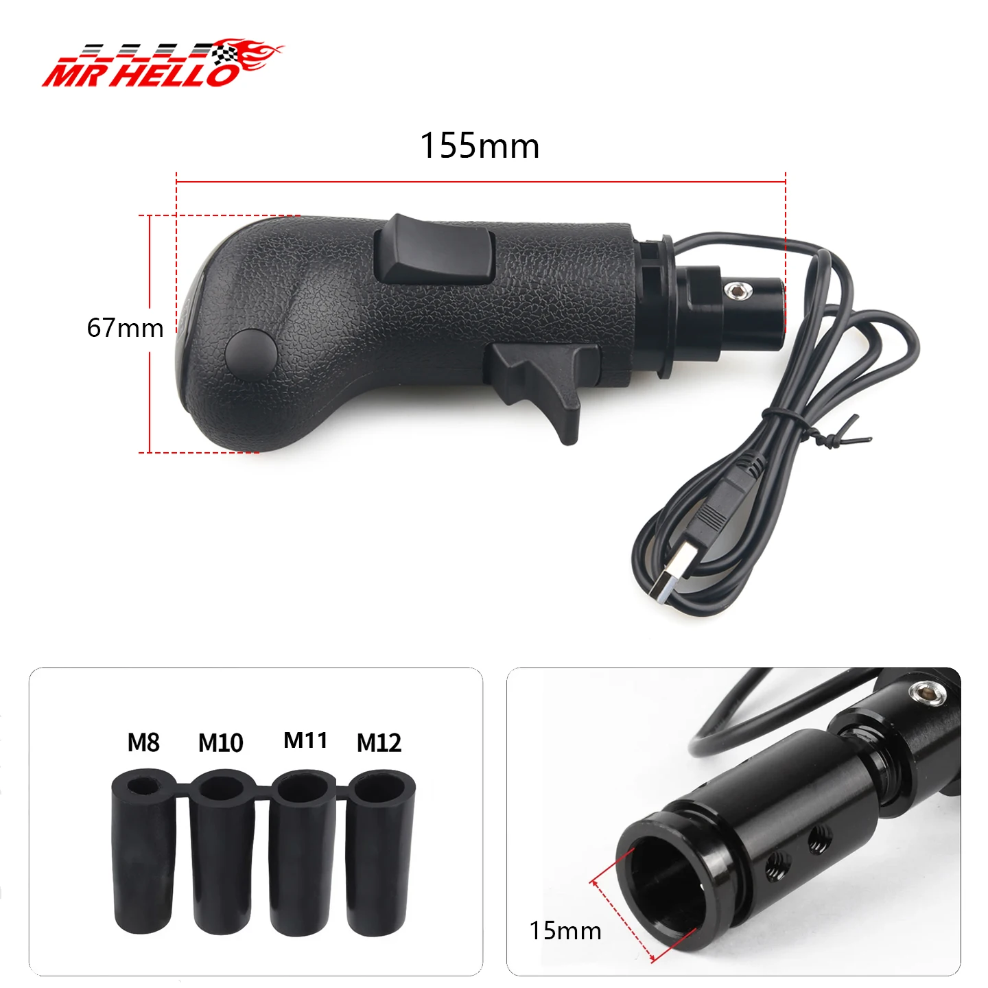 Botão de Câmbio USB para Logitech G29 G27 G25 G920 e Thrustmaster TH8A - Imagem 4