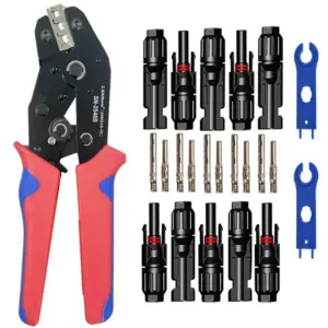 alicate crimpagem conector solar