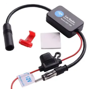 antena fm universal amplificador de sinal 12v