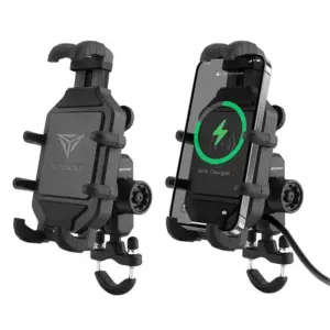 suporte telefone moto carregador sem fio