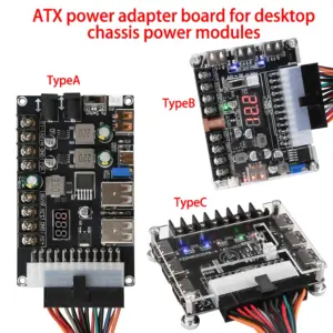 placa adaptadora atx 20/24 pinos usb