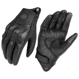 luvas de ciclismo moto couro carbono
