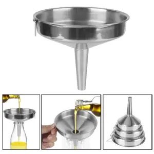 funil de aço inoxidável boca larga