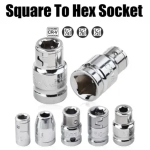 adaptador soquete quadrado haste sextavada