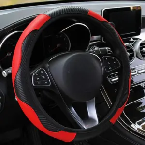 capa de volante couro pu 37-38cm