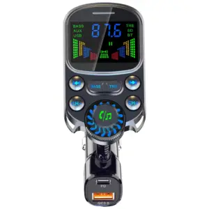 transmissor fm bluetooth carregador pd qc3.0