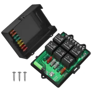 caixa de relés e fusíveis automotiva universal 12v