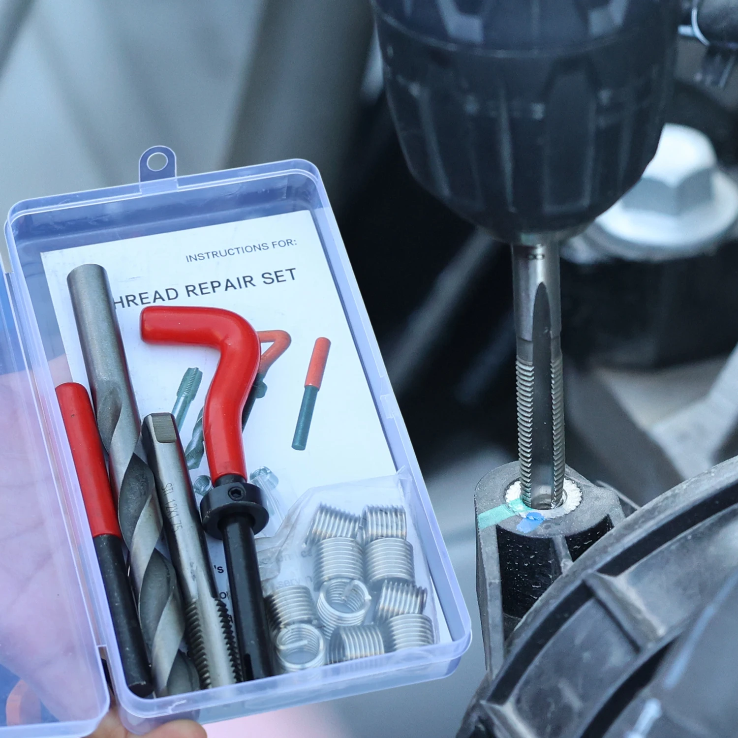 Kit Reparo de Rosca Métrica 25 Peças M5 a M12 - Imagem 2
