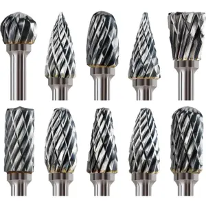 jogo brocas fresa carboneto 1/8 dremel
