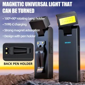 luz de trabalho magnética recarregável cob